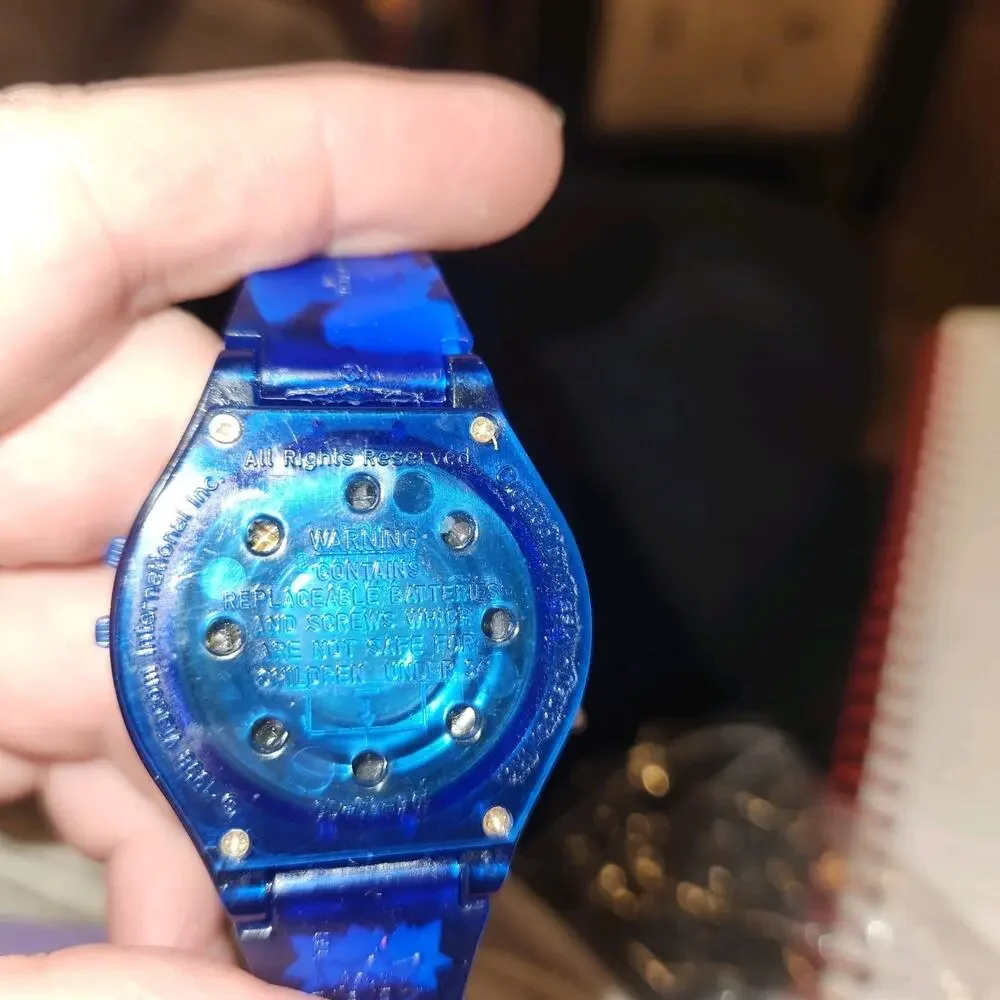 Vtg Rugrats The Movie Watch '98 Viacom Vintage Talking Tommy Pickle Dead Battery